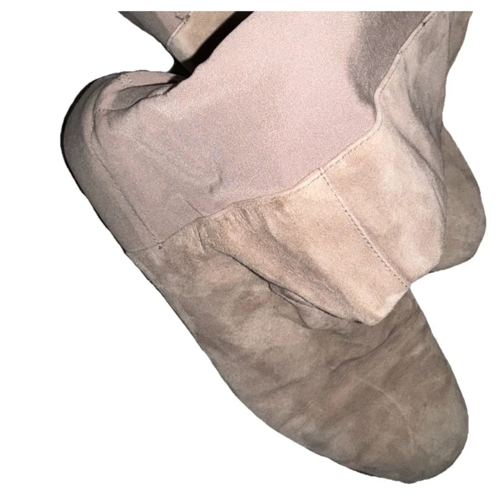 Stuart Weitzman Suede 5050 Over The Knee‎ Boots Beige/Tan/Stone/khaki Size 10.5